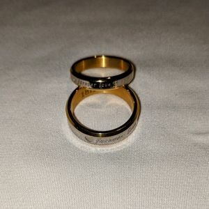Couples Friendship Ring Set Sz 7, 9